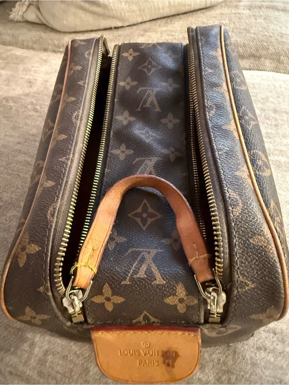 Louis Vuitton Monogram Cosmetic Case in Classic Brown